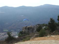 Geoff over Santa Brigida.