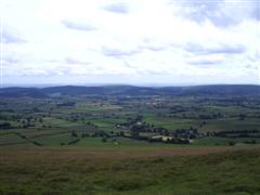 Looking out from Bache hill.