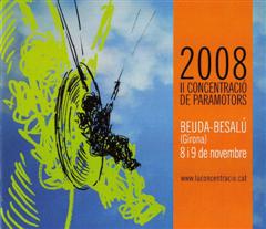 Advert for the Paramotor festival at Beuda 2008.