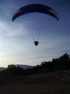 Juan landing at Santa Brigida.