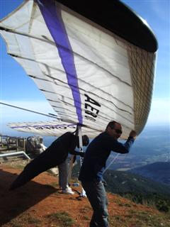 Pedro on launch at El Mont.