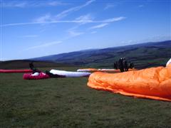 People waiting to launch at the Mynd.