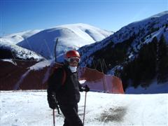 Geoff skiing at La Molina.