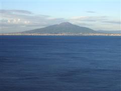 First view of Vesuvius from Sorrento