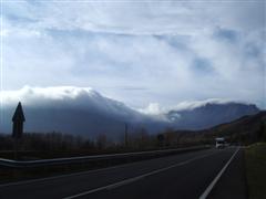 Duvet effect over Puig Sacalm.