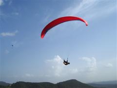 Judith flying at Santa Brigida.