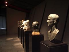 Busts in the museum in Naples.