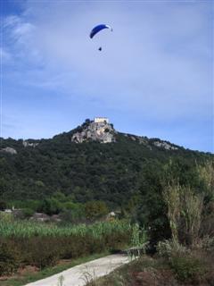 Geoff over Santa Brigida.