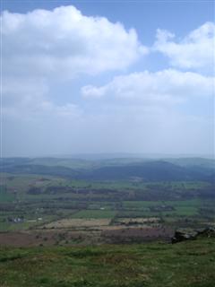 Classic sky over Corndon - but not a breath of wind.