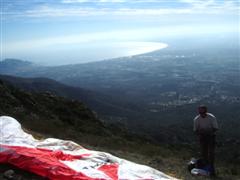 Roger getting ready at St Pere de Rodes.