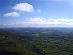 People flying on the Mynd.