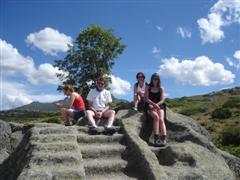 Walking the Ulaca hill fort with Naomi, Tony, Mo and Dave.