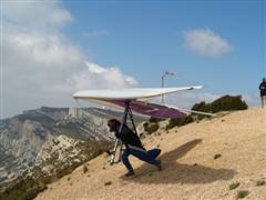 Geoff launching at Ager 