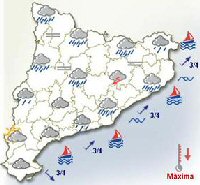 Weather forecast for the 11/04/08