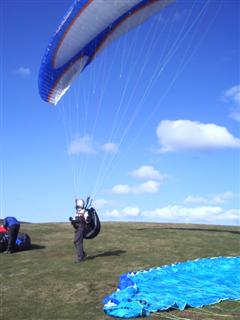 Martin ground handling at the Mynd.