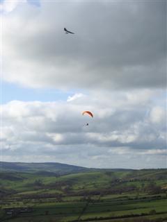flying at the Mynd 27/4/08